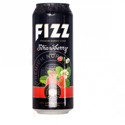 Sidras Fizz braškinis 4,5% 500ml Sidras Fizz braškinis 4,5% 500ml