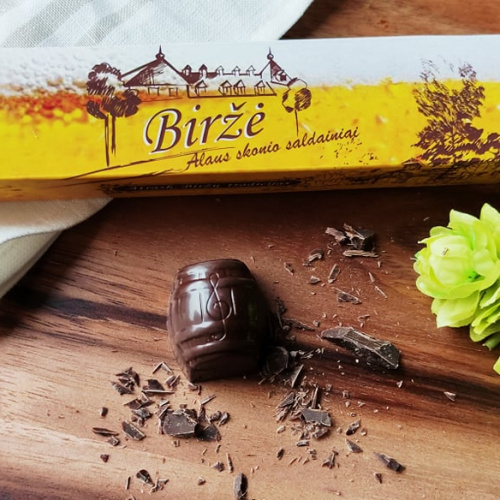Hand made chocolates (beer flavoured).